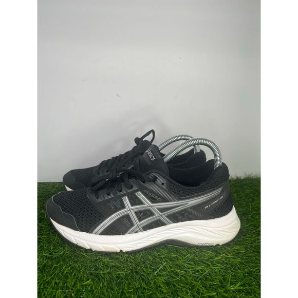 ASICS Gel-Contend 7 Women’s Running Shoes Black Silver Size 7 - Picture 1 of 6
